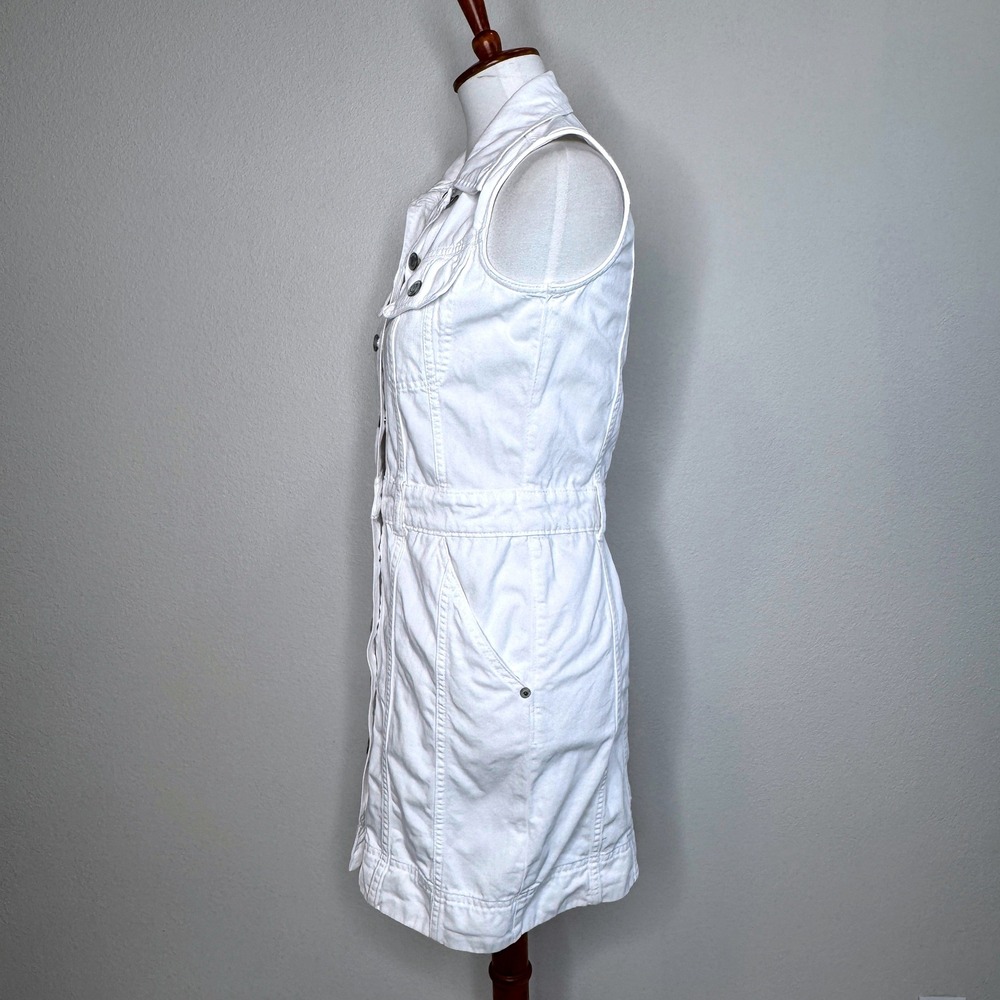 LAUREN RALPH LAUREN Denim Jean Dress 2 Sleeveless Pocket Preppy Nautical Coastal - Picture 7 of 12